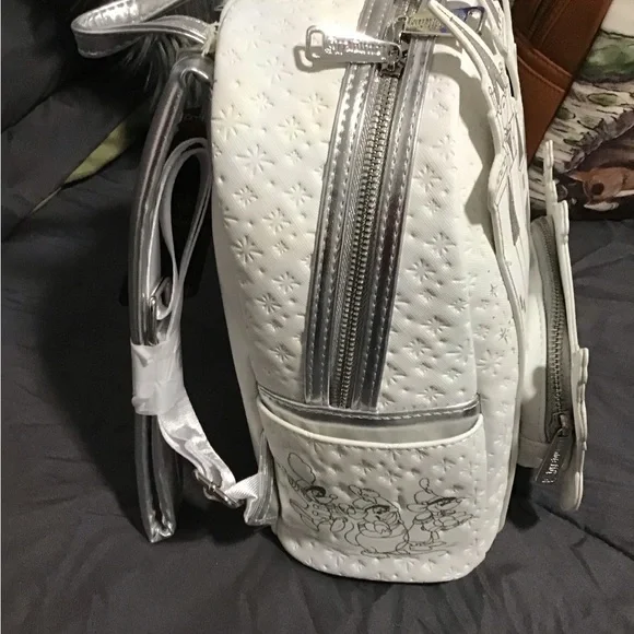 Loungefly White and Gray Castle Backpack - Picture 6 of 7